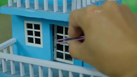 This Is Insane! How I Built a Mini House Using Only Tiny Bricks! #house #vfuho #miniature #diy