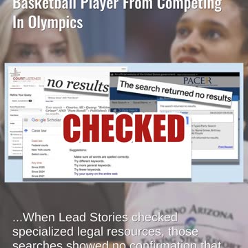 Fact Check: Pam Bondi Did NOT Sue Brittney Griner, Precluding Her From Competing In Olympics