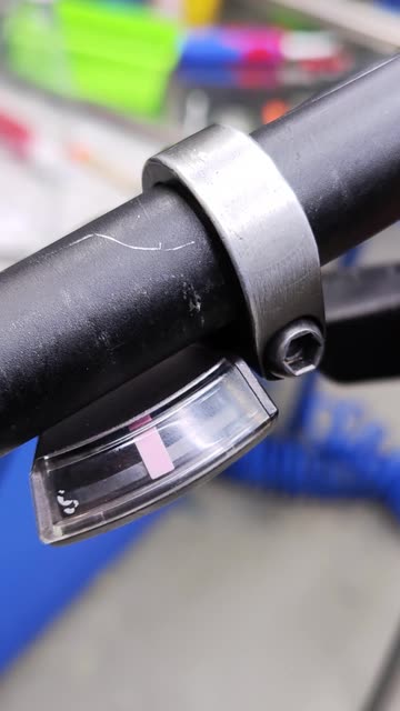 Bicycle gear shifter in action.