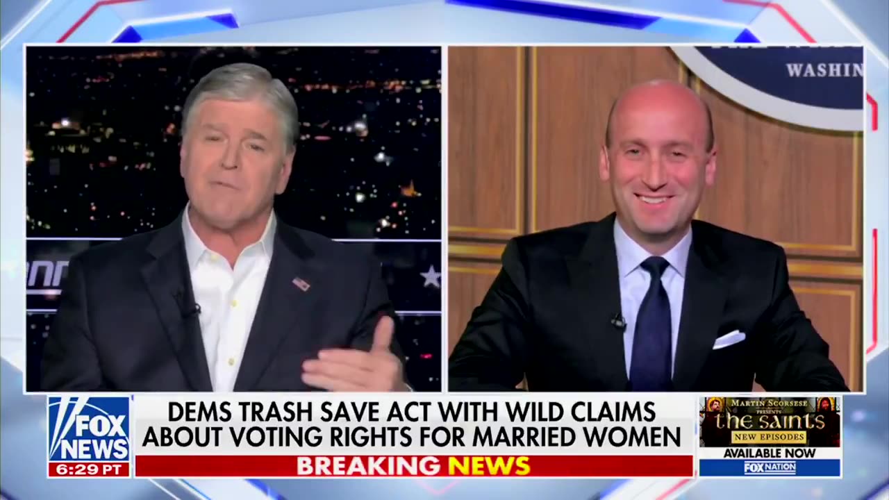 Stephen Miller Lambasts Democrats for Lying About Election Integrity Opposition