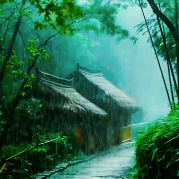 Relaxing nature and rain sounds for deep sleep 🛌 #rainoundforsleep #rainsounds #rain