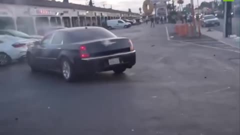 RT - Epic footage shows rioters' car blasted by LA County Deputies at a ro...
