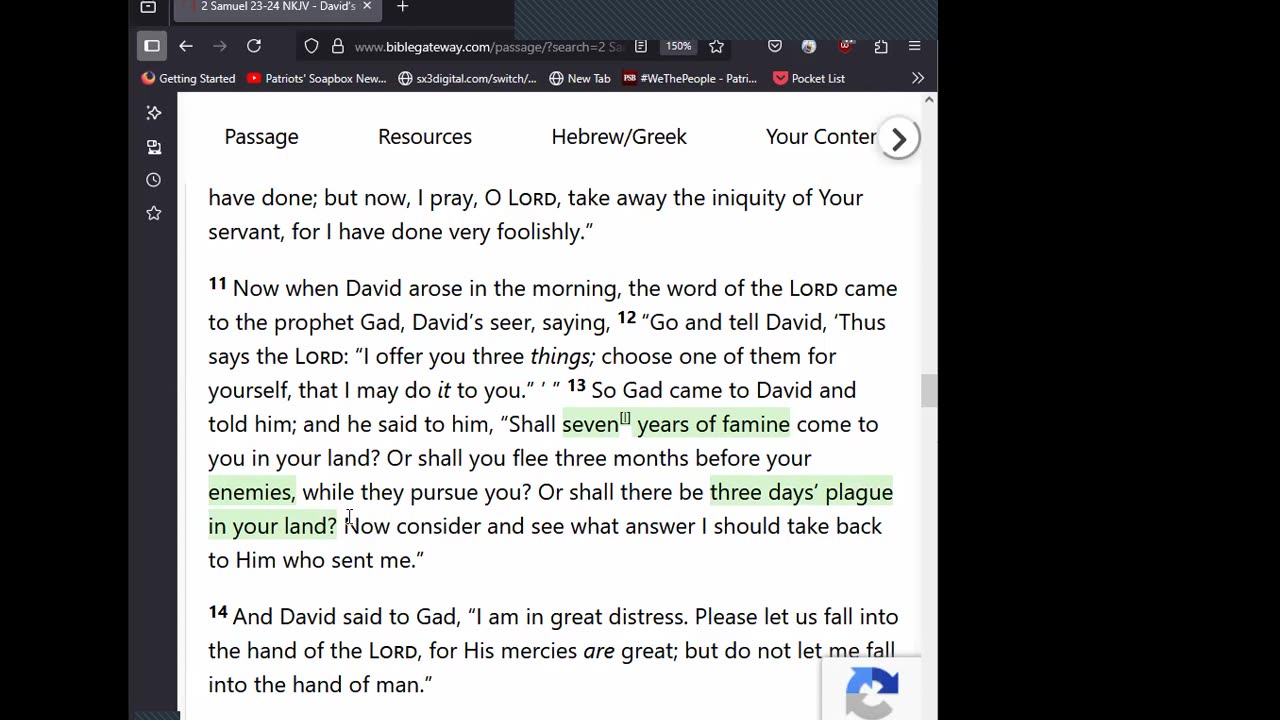 Journey Through The Bible - 2 Samuel 23-24 Last Words Of Kings David And The Census 06212025