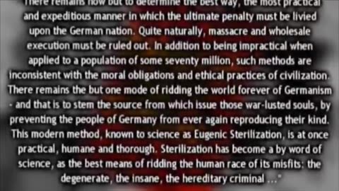 The jewish Final Solution to Germans, Slavs and other Gentiles by Ziocrime Factory