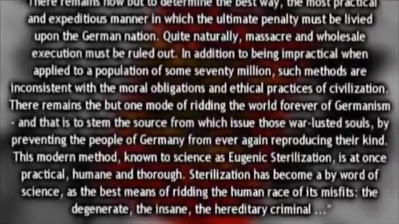 The jewish Final Solution to Germans, Slavs and other Gentiles by Ziocrime Factory