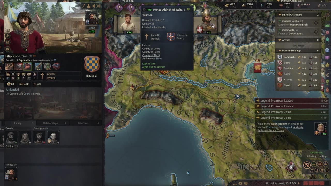 The Humble Beginnings of TRUMP EP 58 Crusader Kings III (Adventure Playthrough)