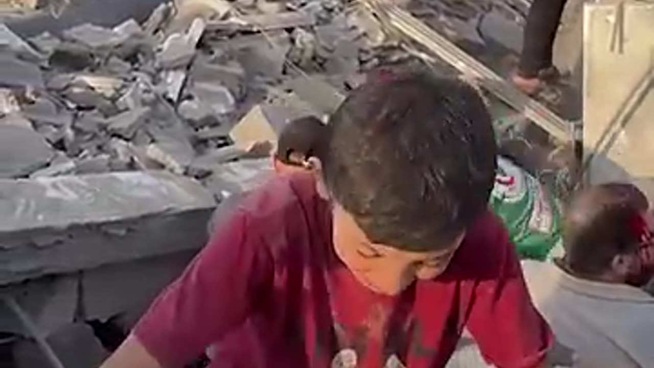 I wish it was a dream says boy orphaned by Israeli attack
