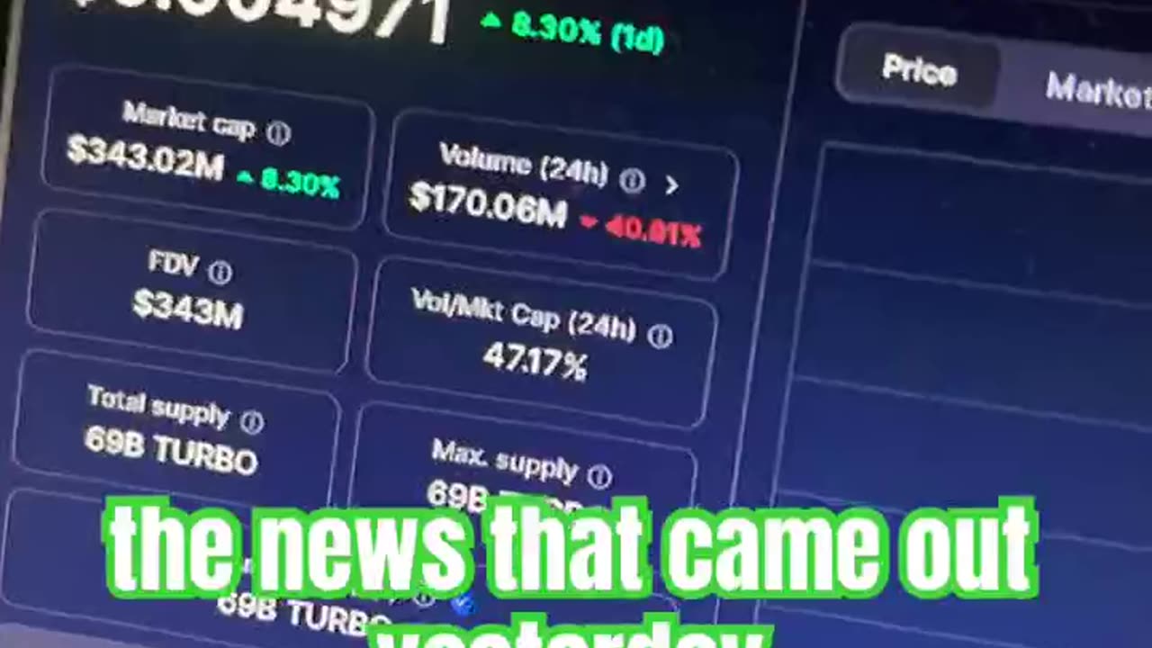turbo crypto price prediction #fyp