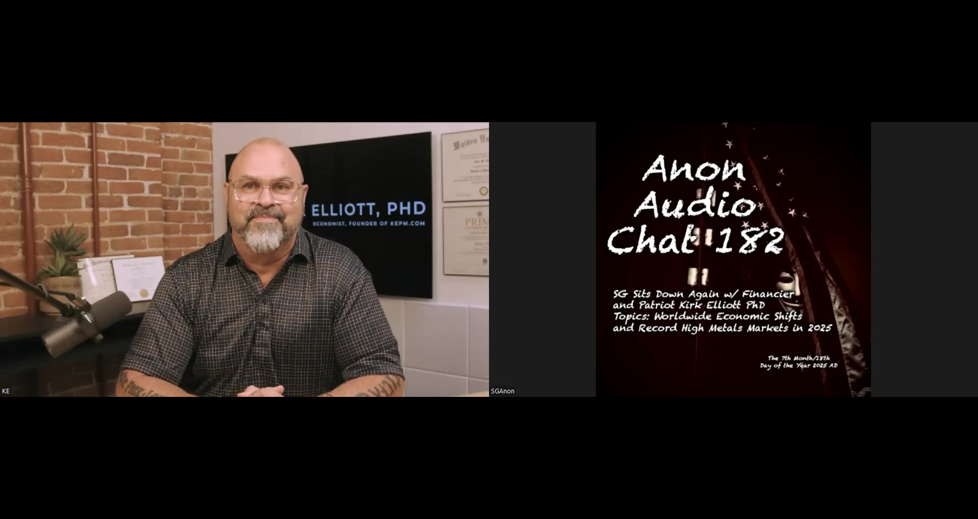 (7/18/2025) | AUDIO CHAT 182 | SG Sits Down w/ Patriot & Metals Expert Kirk Elliott: Silver Cup and Handle Biggest in History