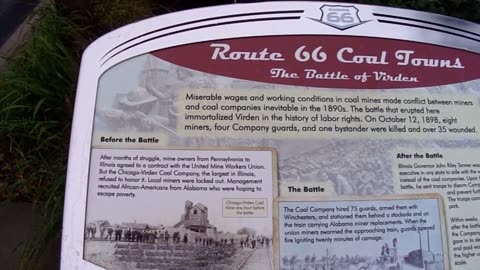 Route 66 Coal Towns The Battle Of Virden