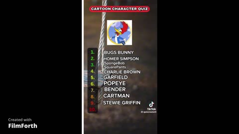 Cartoon Character Quiz