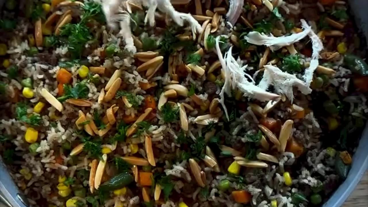 One pan rice, beef, & vegetable dish