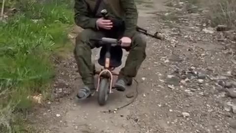 🤬 Soldiers from an army of looters and murderers have stolen a child's bicycle