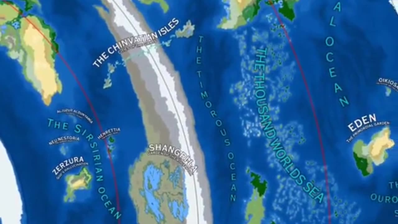 The map of the lands beyond the ice walls flatearth icewall Antarctica drnotasevil wakeup fyp