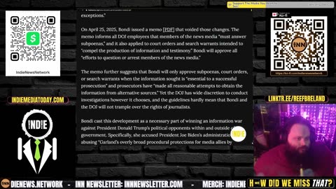 Journalism IS NOT A CRIME! Trump Admin Criminalizing Journalism. | @GetIndieNews