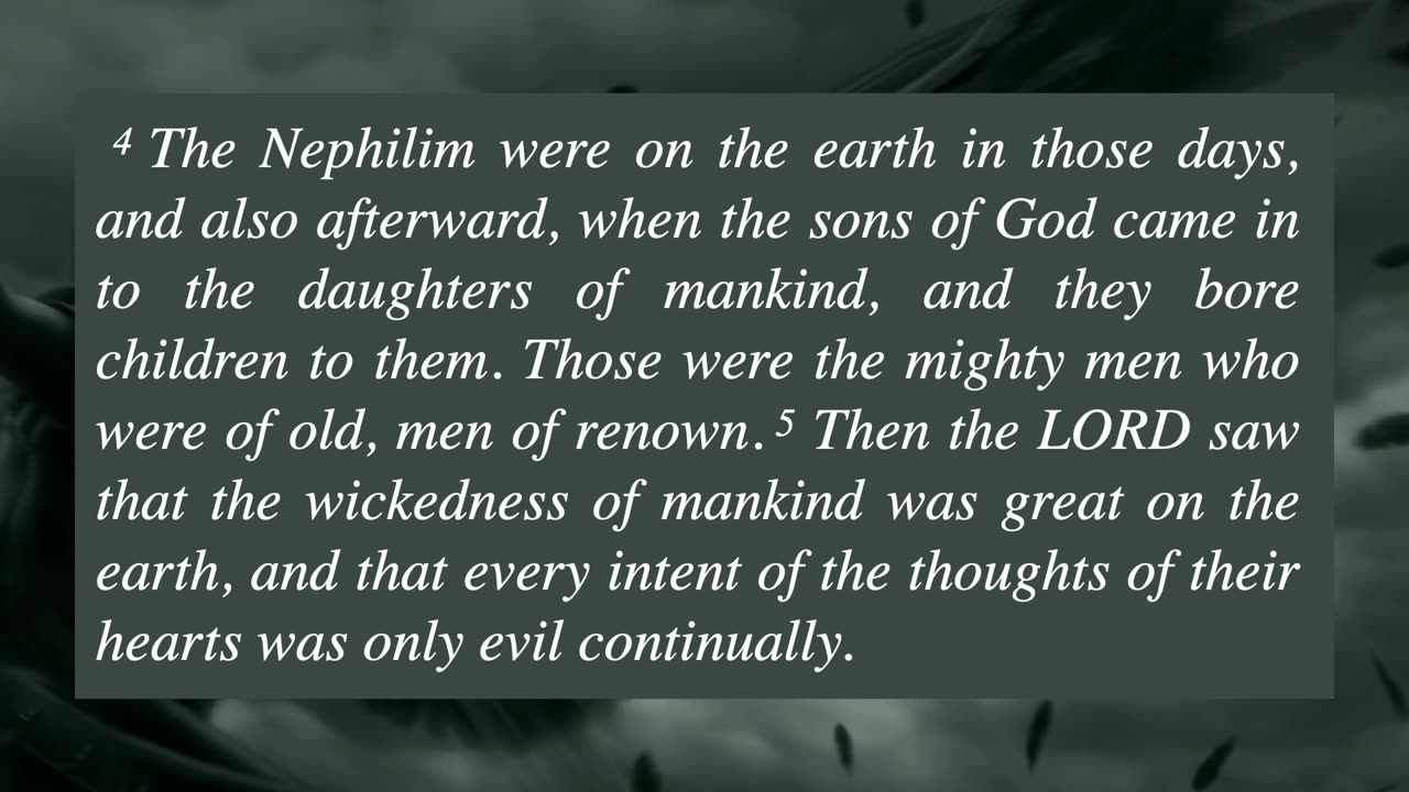 Genesis 6:1-6 - Part 1 - Fallen Angels? Dr Jim Hastings