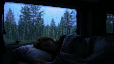 Cozy Van Rain Sounds 🚐🌧 8 Hours of Gentle Rain for Deep Sleep & Relaxation