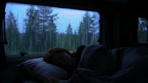 Cozy Van Rain Sounds 🚐🌧 8 Hours of Gentle Rain for Deep Sleep & Relaxation