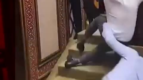 Maldives parliament descends into violence between politicians.