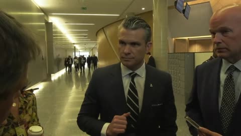 US Defense Secretary Pete Hegseth speaks after NATO defense ministers meeting - June 5, 2025