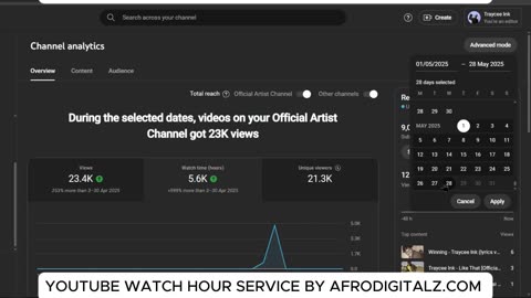 Youtube Watch Hour Delivery Proof #2