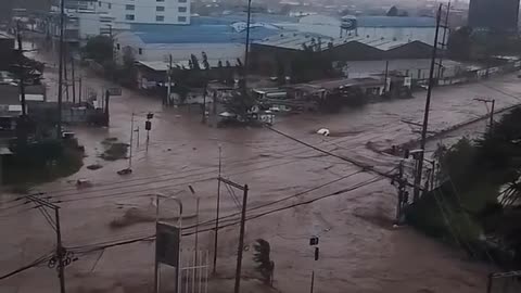 Maayo Hotel, U.N. Avenue, Mandaue City was flooded from Typhoon Tino