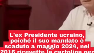 Zelensky non ha più la carica di Presidente,il suo mandato elettorale è scaduto il 20 maggio 2024 e sta governando l'Ucraina per via delle legge marziale messa il 25 febbraio 2022 all'inizio dell'invasione della Russia in Ucraina