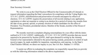 DOJ Targets Colorado Election Records—Why Now?