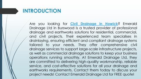Are you looking for Civil Drainage in Howick?