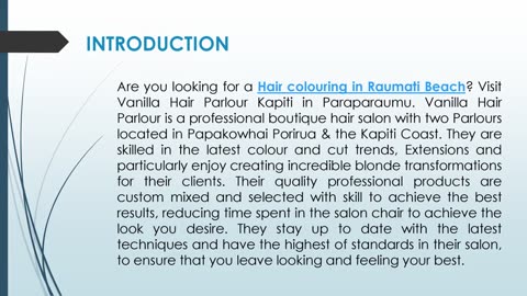 Are you looking for Hair colouring in Raumati Beach?