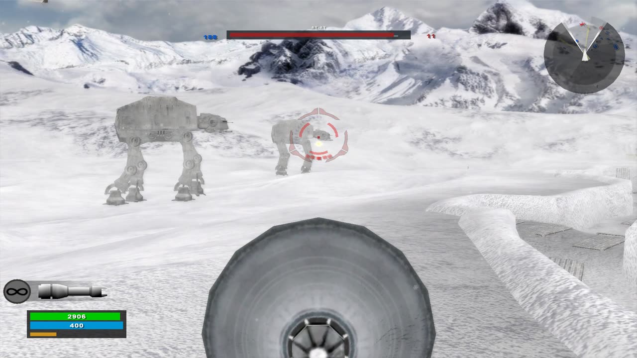SWBF2 2005: Instant Action Conquest Hoth Rebels Gameplay