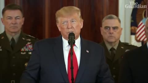 'We eliminated the world's top terrorist,' Trump says as he imposes fresh sanctions on Iran