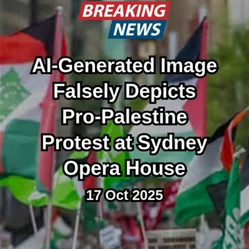 AI-Generated Image Falsely Depicts Pro-Palestine