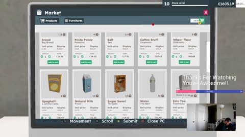 Supermarket Simulator - WinWithAndrew #businessowner #couplegamers