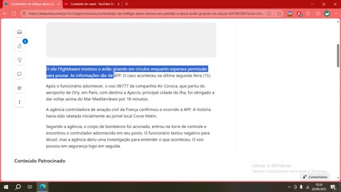 Controlador de tráfego aéreo dorme em plantão e deixa avião girando no céu
