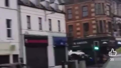 Portadown Helicopter in the sky, heavy PSNI presence and traffic stopped.