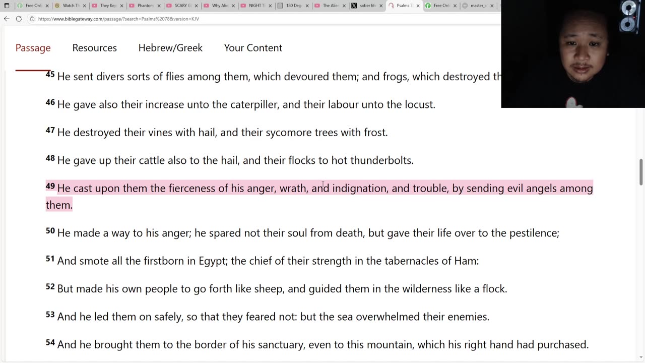 god controls the evil angels/aliens!