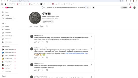 GY6TN\Brian Davis Jr Doxing Threats\Legal Threats\Delusions Archive