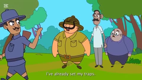 Shikari shambu vs wild Elephant | Funny Urdu Cartoon | Episode 8| Pak Info World"