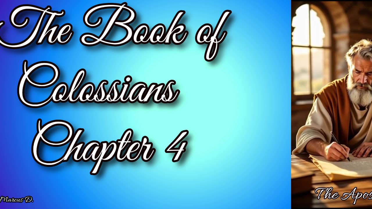The Book of Colossians Chapter 4