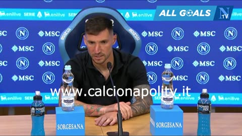 Napoli-Genoa 2-2 11/5/25 conferenza stampa Matteo Politano