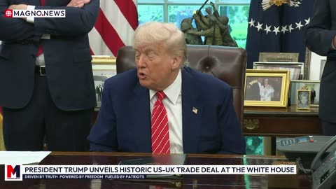 President 'Negotiator-In-Chief' Trump Unveils Huge US-UK Trade Deal at The White House [LIVE]