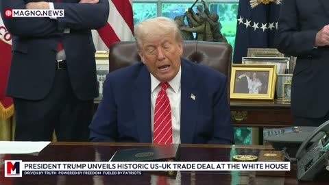 President 'Negotiator-In-Chief' Trump Unveils Huge US-UK Trade Deal at The White House [LIVE]