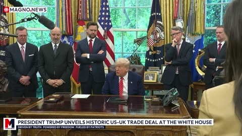 President 'Negotiator-In-Chief' Trump Unveils Huge US-UK Trade Deal at The White House [LIVE]