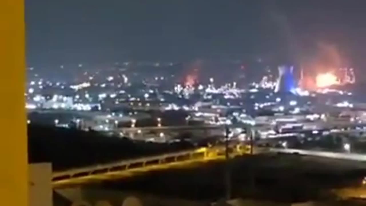 Iranian missile strikes the Gezer gas power plant, Israel.