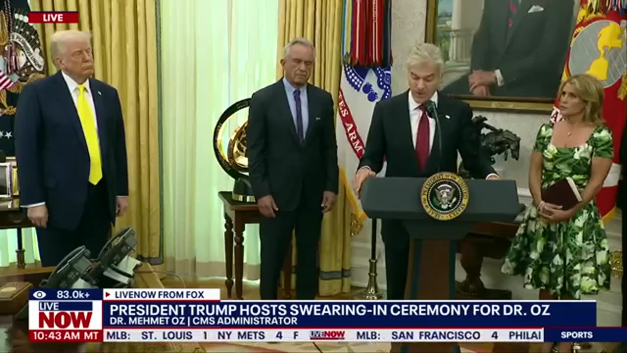 President Trump swears in Dr. Oz, discusses Iran & migrants