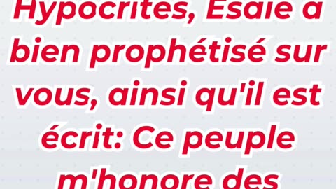 « Des lèvres proches, mais un cœur éloigné » Marc 7:6.#shortvideo #youtubeshorts #ytshorts #reels