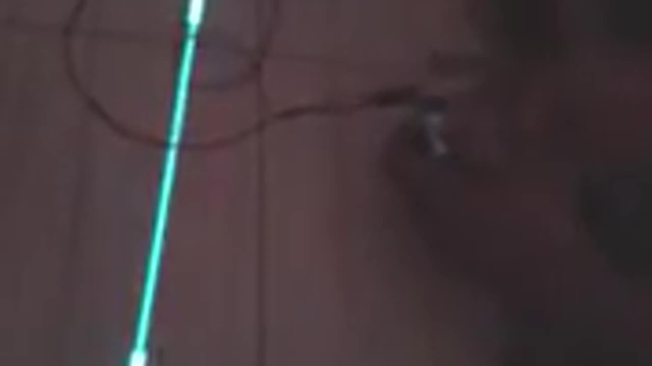 Electroluminescent wire powered by microwave motor #AeroArduino