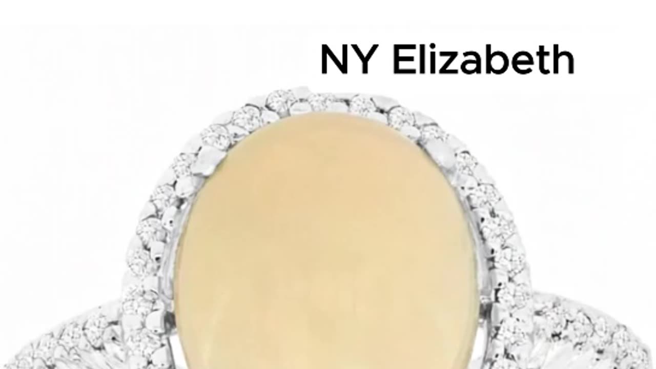 ROYAL OPAL & DIAMOND HALO RING