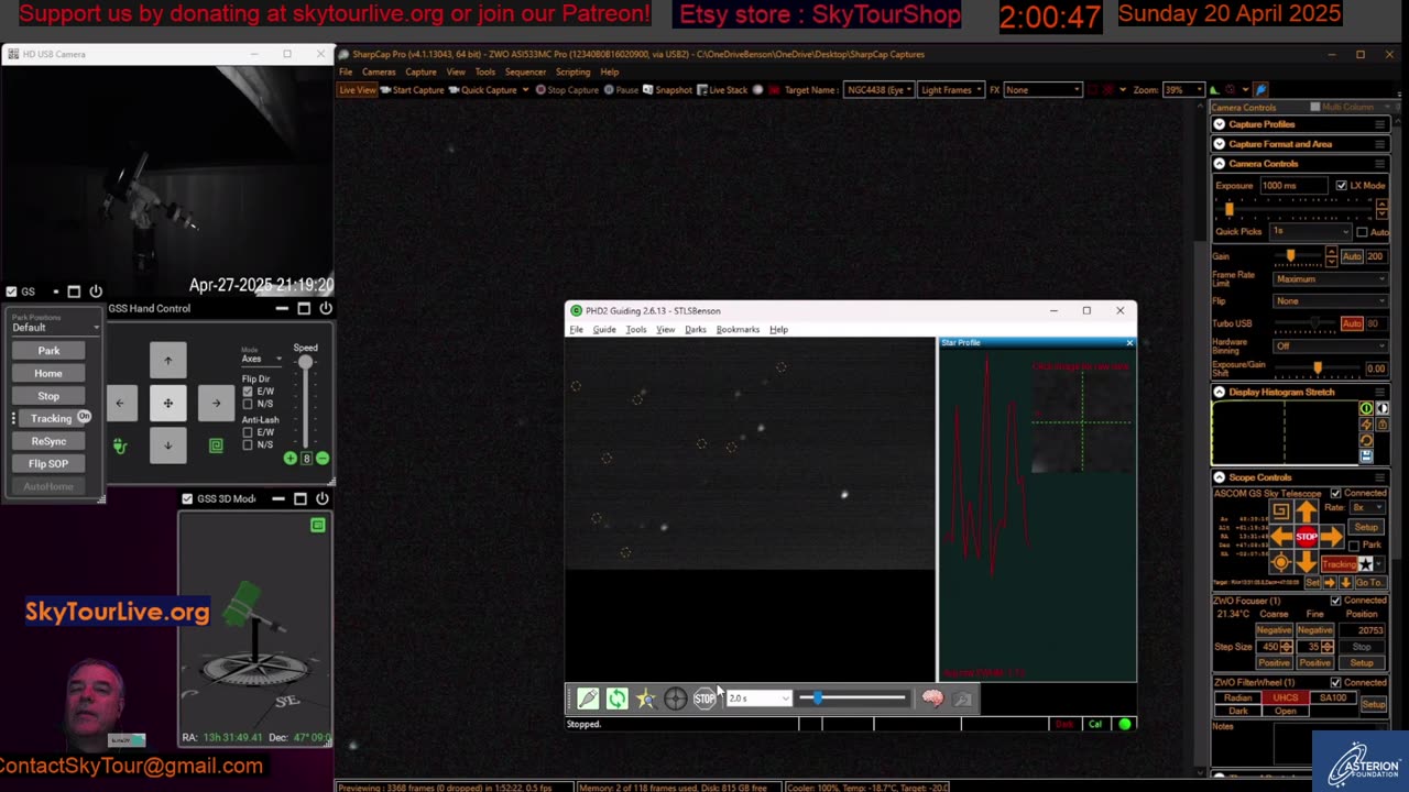 Hey The Arizona Starry Skies Await! The Universe LIVE in Real Time! Come Along!